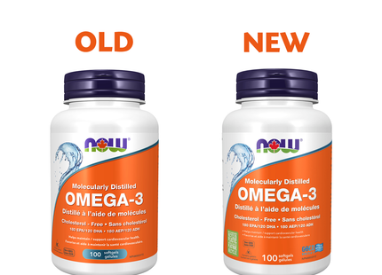 NOW - Mélange d'huile de poisson oméga-3 | 100 capsules