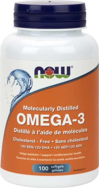 MAINTENANT Mélange d'huile de poisson oméga-3 | 100 capsules