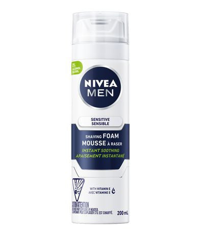 Nivea Men Mousse à raser pour peau sensible avec vitamine E | 200 ml 
