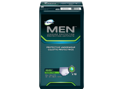 Tena - Men Protective Underwear - Super Plus - Medium/Large | 16 Count
