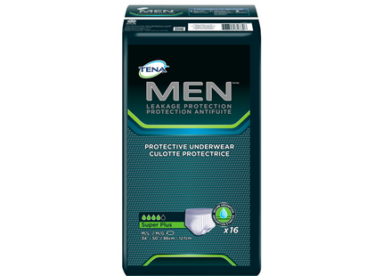 Tena - Sous-vêtements de protection pour hommes - Super Plus - Moyen/Grand | 16 comptes