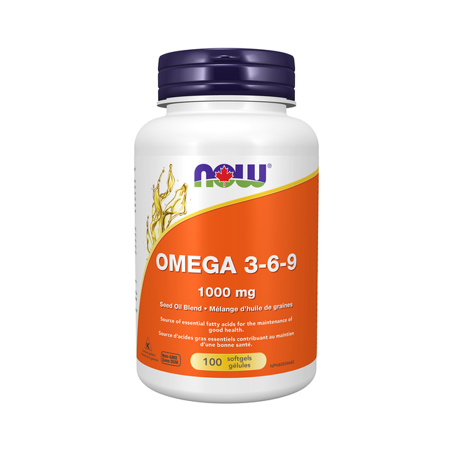 NOW - Oméga 3-6-9 1000mg | 100 gélules molles