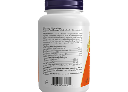 NOW - Omega 3-6-9 1000mg | 100 Soft Gels