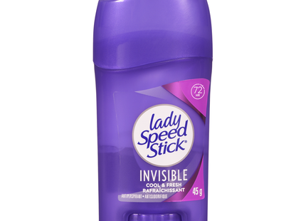 Lady Speed Stick - Invisible 72 Hour Antiperspirant, Cool & Fresh | 45 g