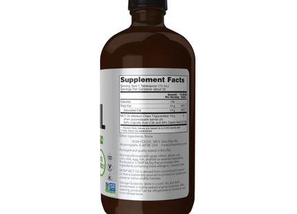 NOW - Huile MCT pure | 473 ml