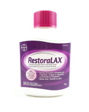 RestoraLAX Polyéthylène Glycol 3350 Poudre pour solution buvable - 30 doses journalières | 510g