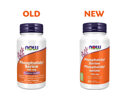 NOW - Phosphatidylsérine 100 mg | 60 Gélules Végétales