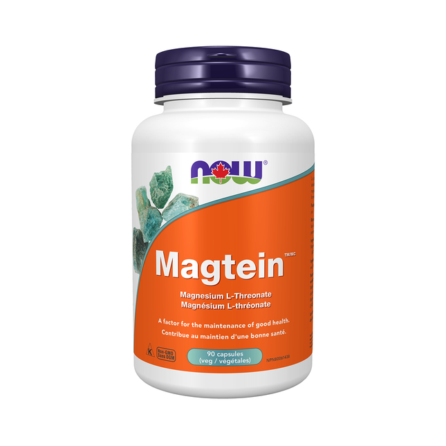 NOW - Magtein - L-thréonate de magnésium | 90 gélules végétales