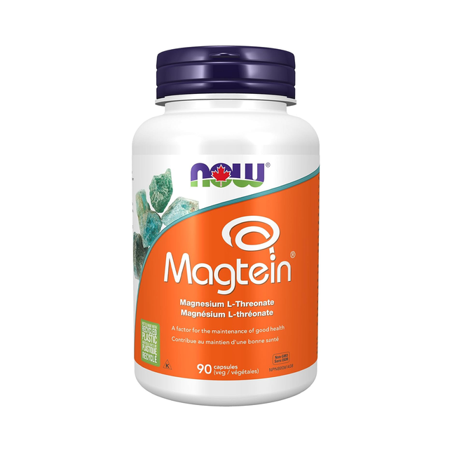 NOW - Magtein Magnesium L-Threonate | 90 Veg Capsules