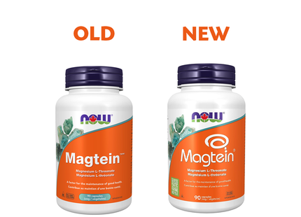 NOW - Magtein - L-thréonate de magnésium | 90 gélules végétales