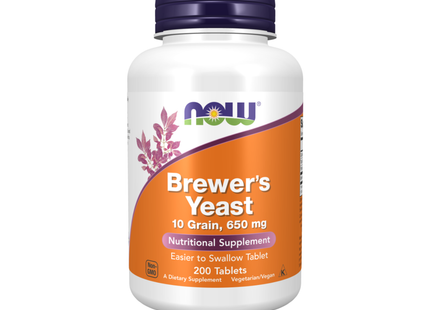 NOW - Levure de bière 650 mg | 200 comprimés