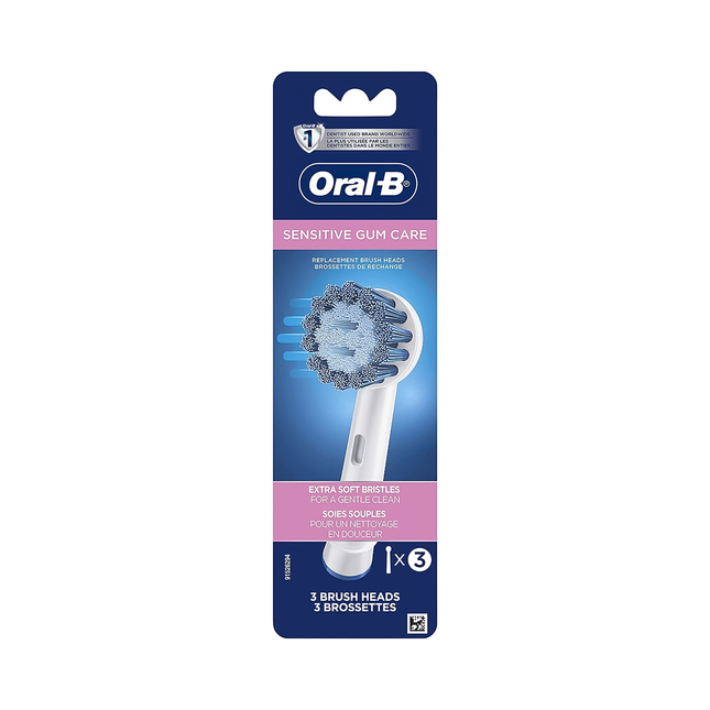 Oral-B - Têtes de rechange Sensitive Gum Care | 3 têtes de brosse