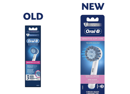 Oral-B - Sensitive Gum Care Replacement Brush Heads | 3 Brush Heads