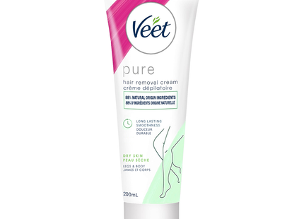 Veet - Pure Hair Removal Cream for Dry Skin Legs & Body | 200 mL