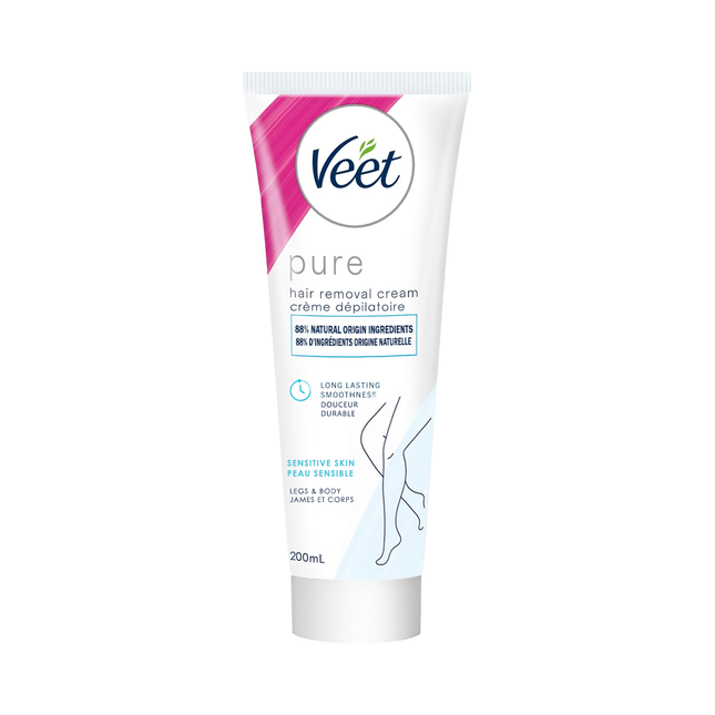Veet - Pure Hair Removal Cream for Sensitive Skin Legs & Body | 200 mL