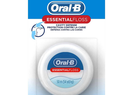 Oral-B - Fil essentiel de défense contre la carie, saveur de menthe | 50 m