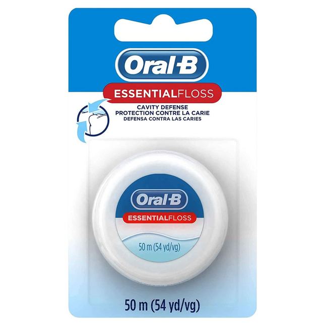 Oral-B - Fil essentiel de défense contre la carie, saveur de menthe | 50 m