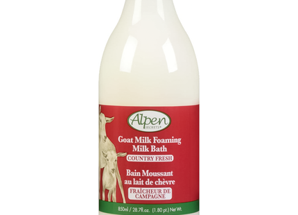 Alpen Secrets - Goat Milk Foaming Milk Bath - Country Fresh | 850 mL