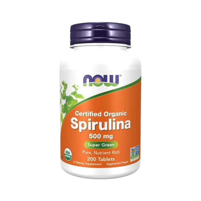 NOW - Organic Spirulina 500 mg | 200 Tab