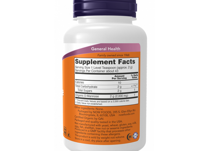 NOW - D-Mannose Powder | 85 g