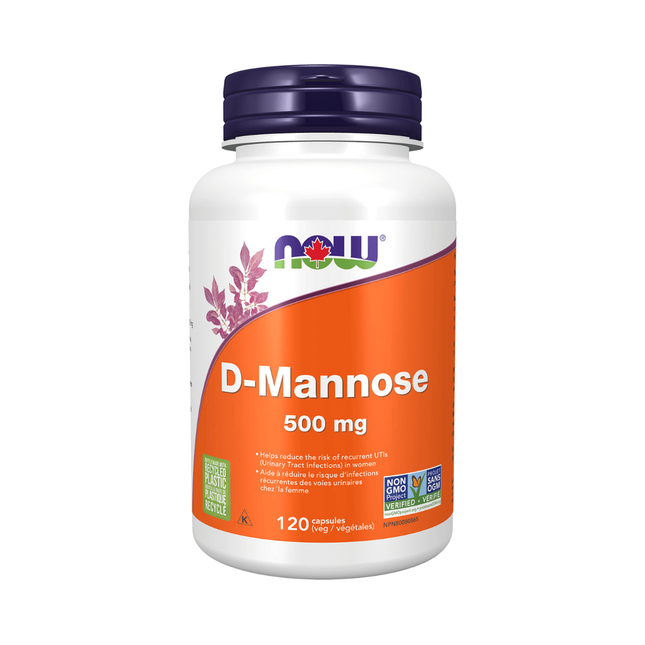 NOW - D-Mannose 500 mg | 120 Capsules