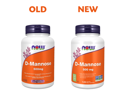 NOW - D-Mannose 500 mg | 120 Capsules