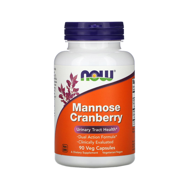 NOW - Mannose Cranberry 450 mg / 250 mg | 90 Capsules