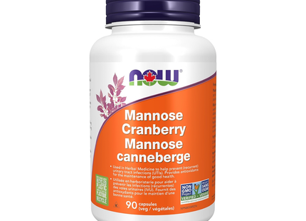 NOW - Mannose Cranberry | 90 Veg Capsules