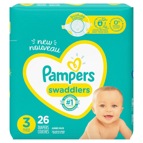 Pampers - Swaddlers Active Baby - Size 3 | 26 Pack