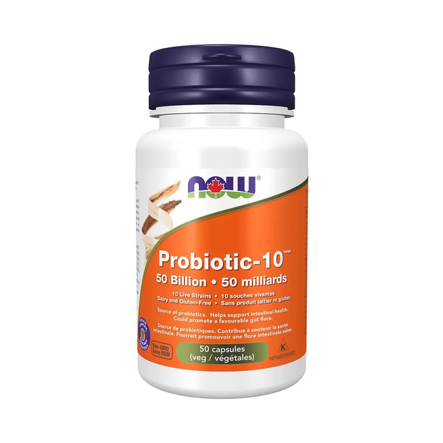 NOW - Probiotic-10 50 Billion | 50 Veg Capsules