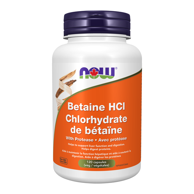 MAINTENANT - Bétaïne HCl | 120 capsules