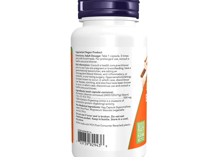 NOW - Bromelain 500 mg | 60 Veg Capsules