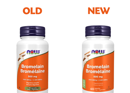 NOW - Bromelain 500 mg | 60 Veg Capsules
