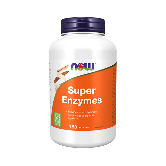 NOW Super Enzymes Enzymes DIgestives | 180 Gélules