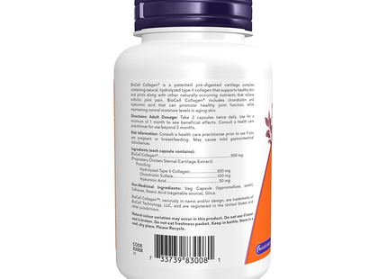 NOW - BioCell Type II Collagen 500 mg | 120 Capsules