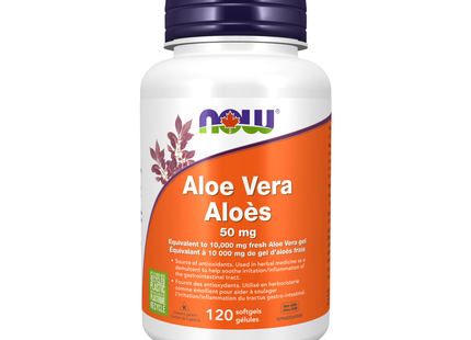 NOW - Aloe Vera Concentrate 50 mg | 120 Softgels