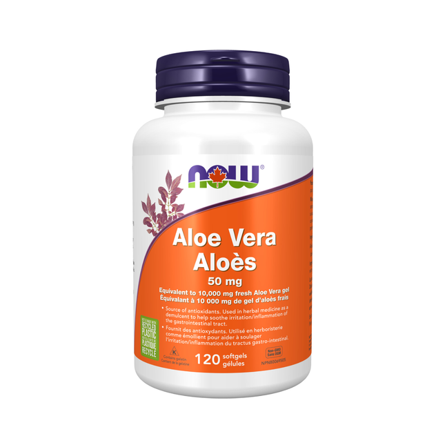 NOW - Aloe Vera Concentrate 50 mg | 120 Softgels