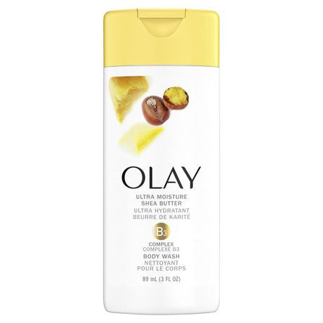 Olay - Nettoyant pour le corps au beurre de karité ultra hydratant - Format voyage | 89 ml