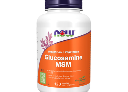 NOW - Glucosamine et MSM végétariens | 120 capsules