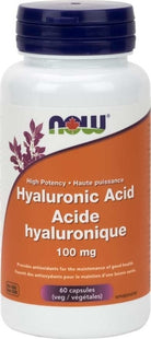 NOW - High Potency Hyaluronic Acid 100 mg | 60 Veg Capsules