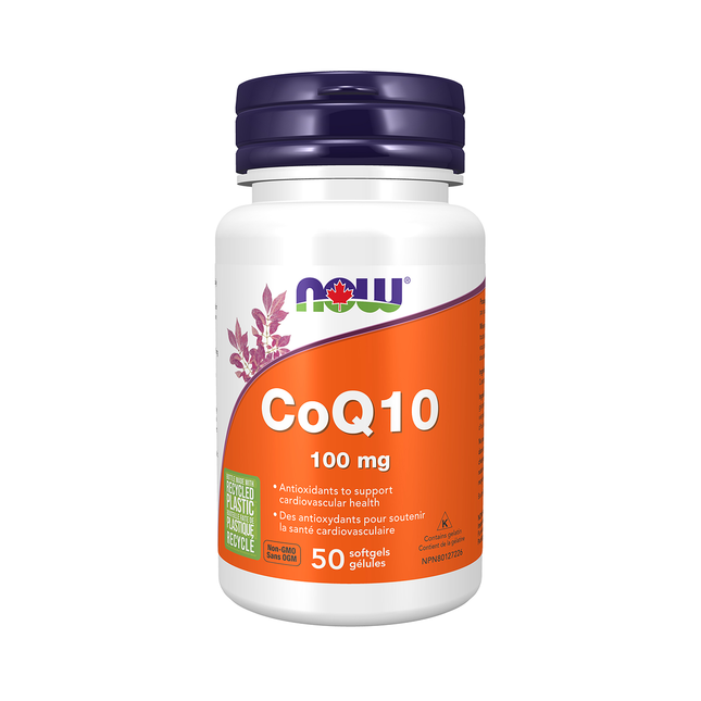 NOW - COQ10 avec vitamine E 100 mg | 60 gélules