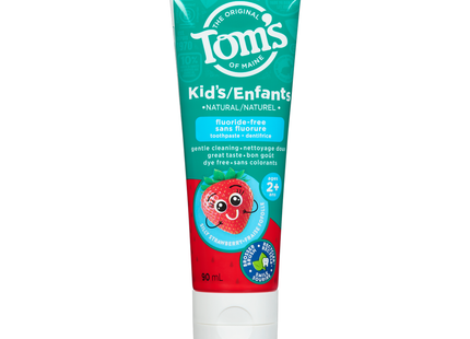 Tom's - Kid's Natural Fluoride-Free Toothpaste, Silly Strawberry | 90 mL