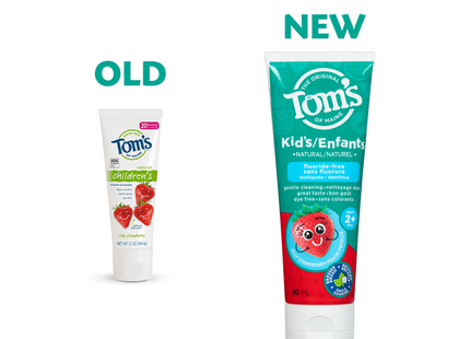 Tom's - Kid's Natural Fluoride-Free Toothpaste, Silly Strawberry | 90 mL