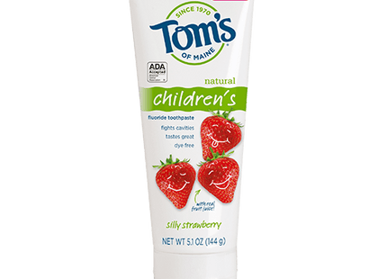 Tom's Children's Gentle Cleaning Toothpaste - Silly Strawberry | 90 ml