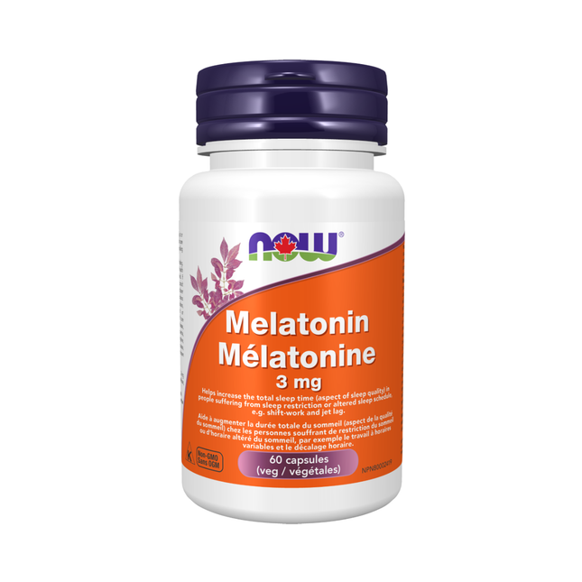 NOW Mélatonine 3mg | 60 capsules