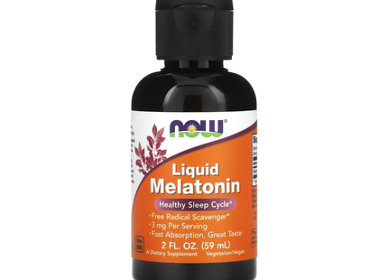 NOW - Melatonin Liquid Vanilla-Citrus | 59 mL