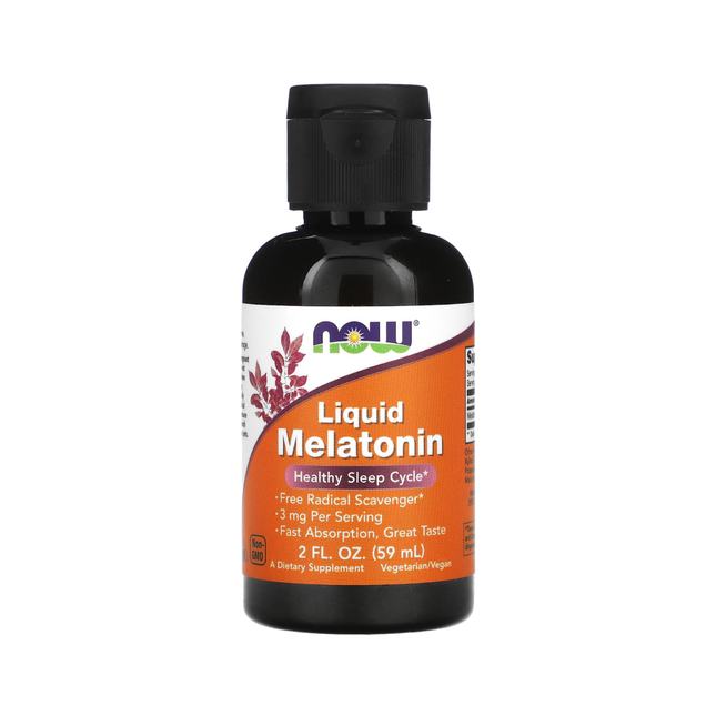NOW - Melatonin Liquid Vanilla-Citrus | 59 mL