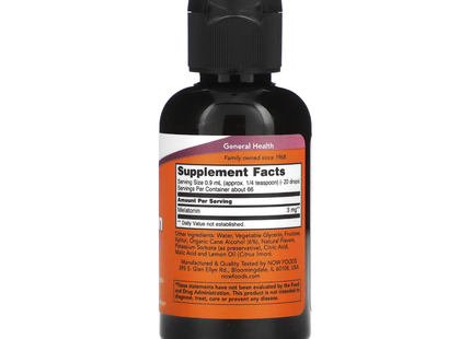 NOW - Melatonin Liquid Vanilla-Citrus | 59 mL