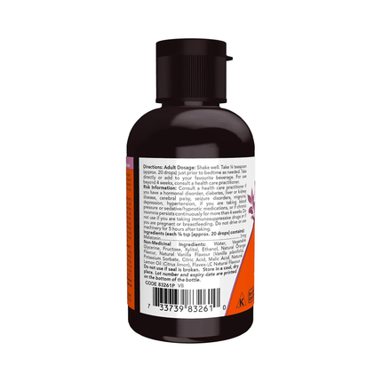 NOW - Melatonin Liquid Vanilla Citrus | 59 mL
