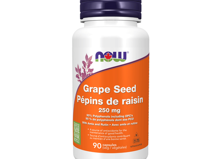 NOW EXTRAIT DE PÉPINS DE RAISIN 250 MG 90 VCAPS